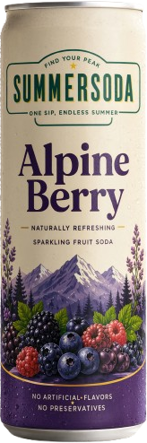 SummerSoda Alpine Berry can